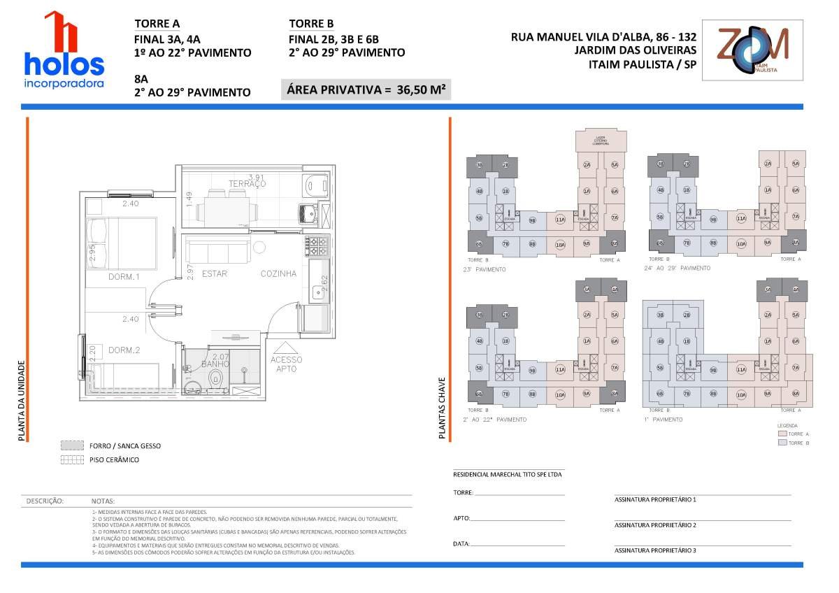 Zoom Itaim Paulista - Planta