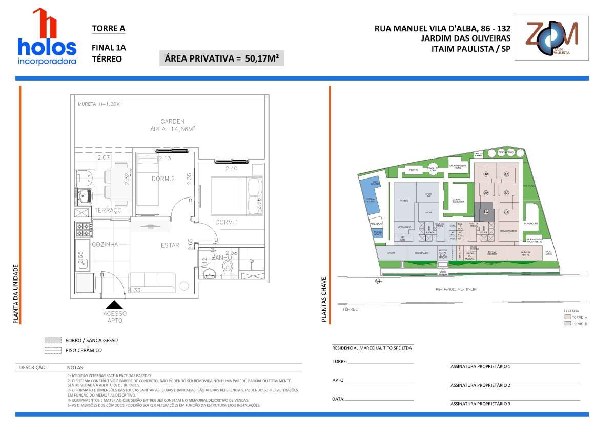 Zoom Itaim Paulista - Planta