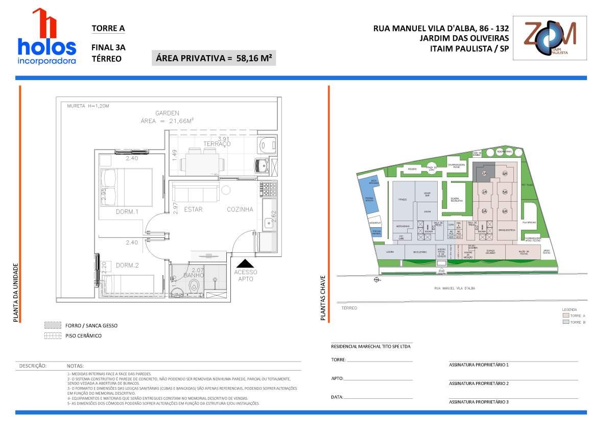 Zoom Itaim Paulista - Planta